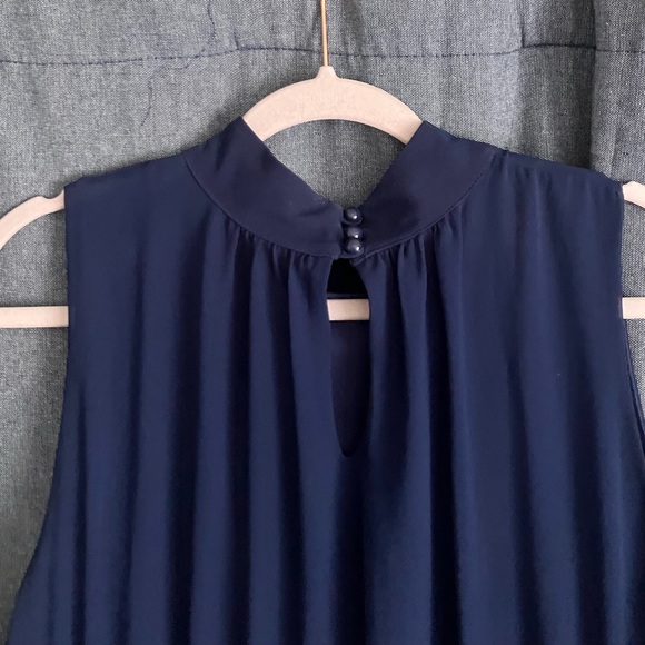 Azalea by Modcloth Semi formal sleeveless blue chiffon dress size 2x - Picture 3 of 6